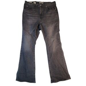 🔥 Levi's 70s High Flare Plus Size Jeans 16W Long - Worn In Black NWT